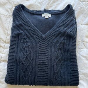 Talbots Charcoal V-Neck Sweater for Women